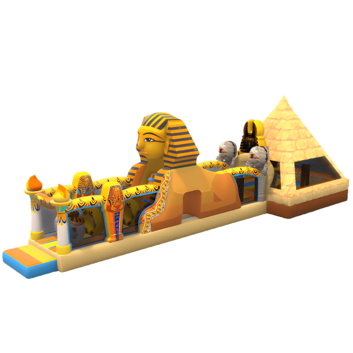 EGIPTO PIRAMIDĖ – pripučiamas batutas nuomai Vilniuje